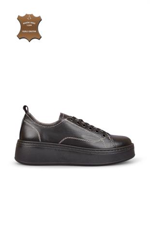 Kadın Sneaker Hakiki Deri Ayakkabı 121Y25K13300