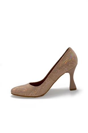 Kadın Stiletto Hakiki Deri Ayakkabı 052Y21K10003