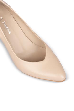 Kadın Stiletto Hakiki Deri Ayakkabı 052Y25K10038