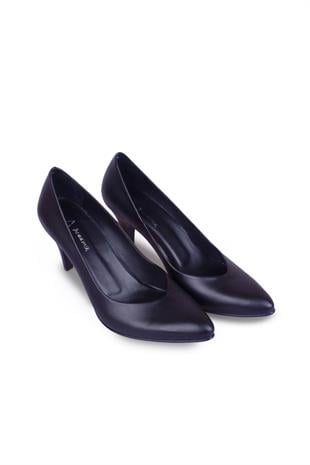 Kadın Stiletto Hakiki Deri Ayakkabı 052Y25K10038
