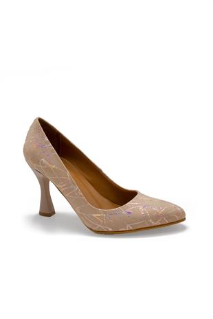 Kadın Stiletto Hakiki Deri Ayakkabı 052Y21K10003