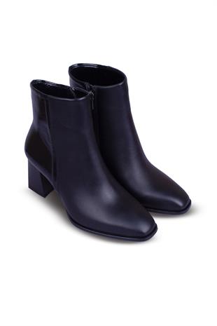 Kadın Topuklu Bot Hakiki Deri Ayakkabı 084K25K11308