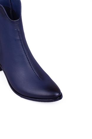 Kadın Topuklu Bot Hakiki Deri Ayakkabı 052K25K10037