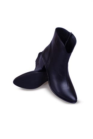 Kadın Topuklu Bot Hakiki Deri Ayakkabı 052K25K10037