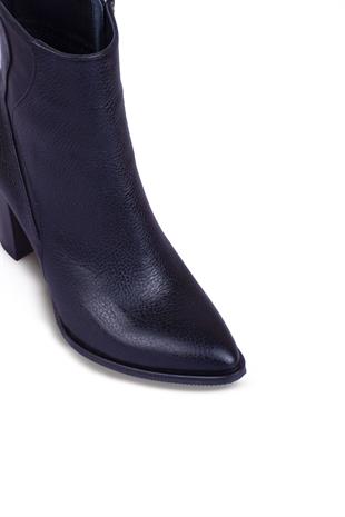 Kadın Topuklu Bot Hakiki Deri Ayakkabı 074K25K11057