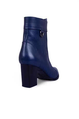 Kadın Topuklu Bot Hakiki Deri Ayakkabı 074K25K11056