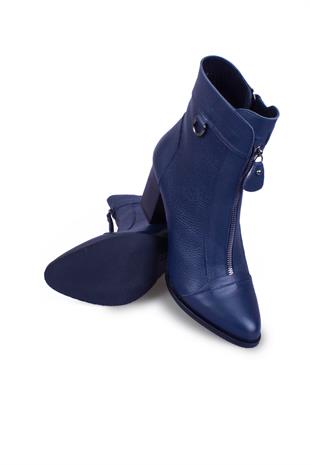 Kadın Topuklu Bot Hakiki Deri Ayakkabı 074K25K11056