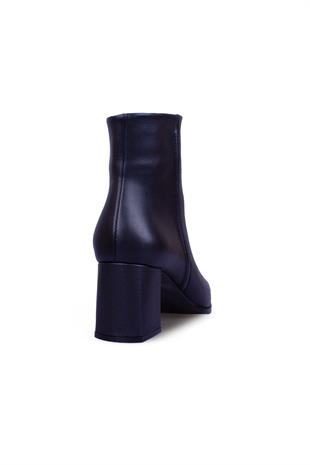 Kadın Topuklu Bot Hakiki Deri Ayakkabı 084K25K11308