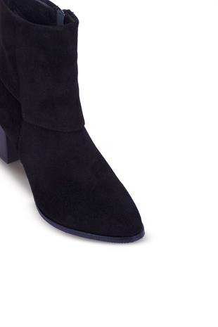 Kadın Topuklu Bot Hakiki Deri Ayakkabı 074K25K11055