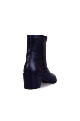 Kadın Topuklu Bot Hakiki Deri Ayakkabı 052K25K10037