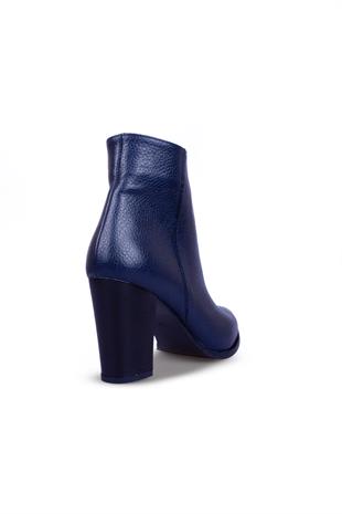 Kadın Topuklu Bot Hakiki Deri Ayakkabı 074K24K11045