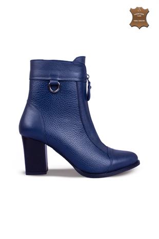 Kadın Topuklu Bot Hakiki Deri Ayakkabı 074K25K11056