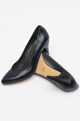 Kadın Topuklu Stiletto Hakiki Deri Ayakkabı 052Y21K10002