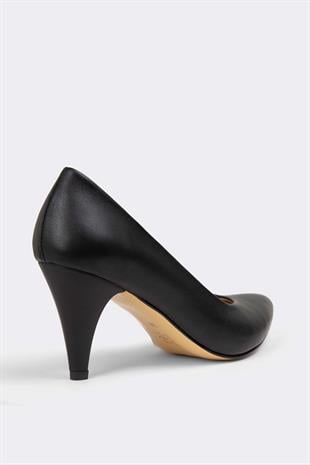 Kadın Topuklu Stiletto Hakiki Deri Ayakkabı 052Y21K10002