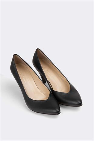 Kadın Topuklu Stiletto Hakiki Deri Ayakkabı 052Y21K10002