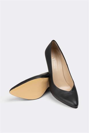 Kadın Topuklu Stiletto Hakiki Deri Ayakkabı 052Y21K10002