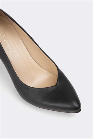 Kadın Topuklu Stiletto Hakiki Deri Ayakkabı 052Y21K10002