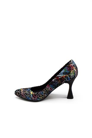 Kadın Topuklu Hakiki Deri Ayakkabı 052Y24K10030