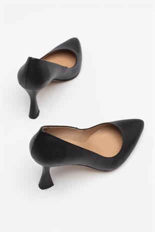 Kadın Stiletto Hakiki Deri Ayakkabı 052Y21K10003
