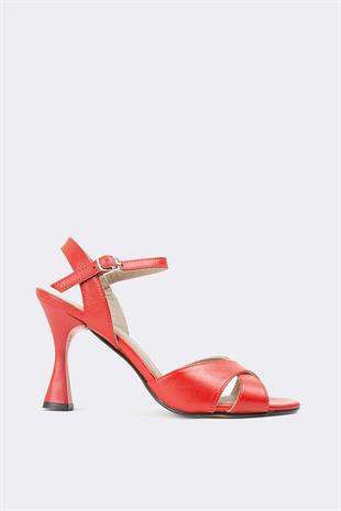 Kadın Topuklu Hakiki Deri Ayakkabı 074Y22K11010