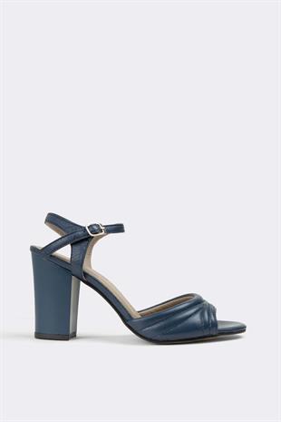 Kadın Topuklu Hakiki Deri Ayakkabı 074Y22K11011