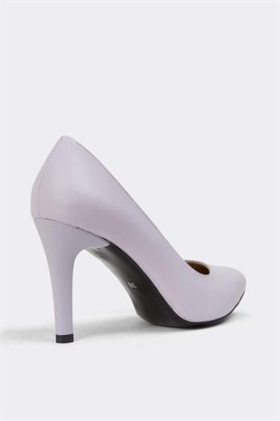 Kadın Topuklu Stiletto Hakiki Deri Ayakkabı 074Y23K11035