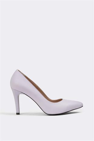 Kadın Topuklu Stiletto Hakiki Deri Ayakkabı 074Y23K11035