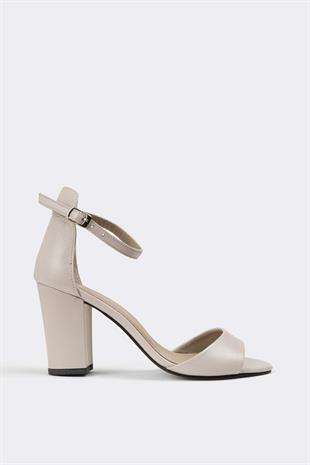 Kadın Topuklu Hakiki Deri Ayakkabı 074Y22K11015