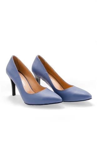 Kadın Topuklu Stiletto Hakiki Deri Ayakkabı 074Y23K11035
