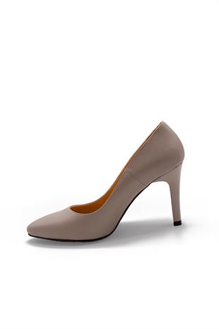 Kadın Topuklu Stiletto Hakiki Deri Ayakkabı 074Y23K11035