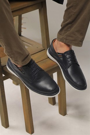 Erkek Sneaker Hakiki Deri Ayakkabı 002Y22E4053