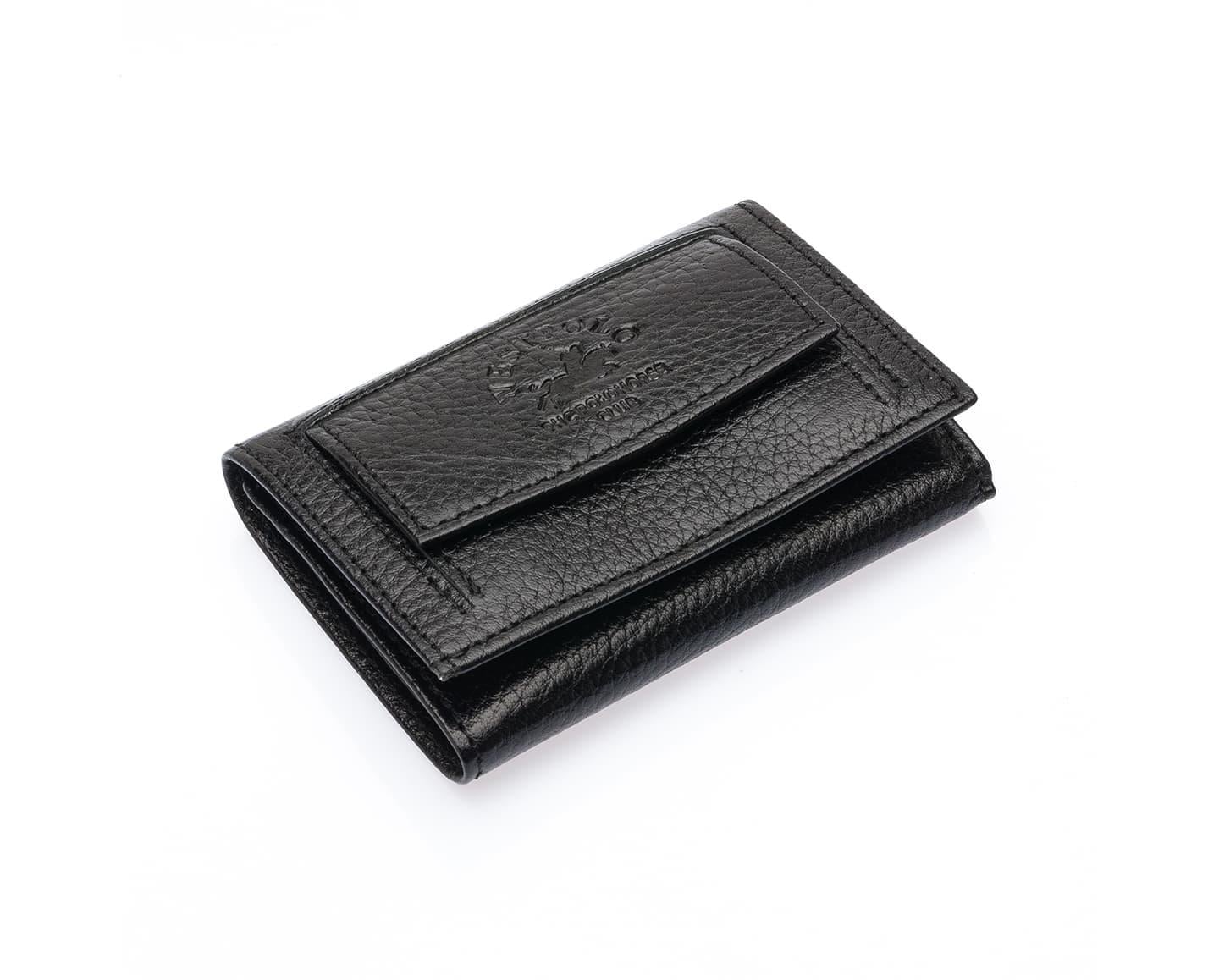 NL2732-SİYAHWestpolo Unisex Hakiki Deri Bozuk Para ve Kağıt Para Bölmeli Cüzdan Kartlık-Siyah