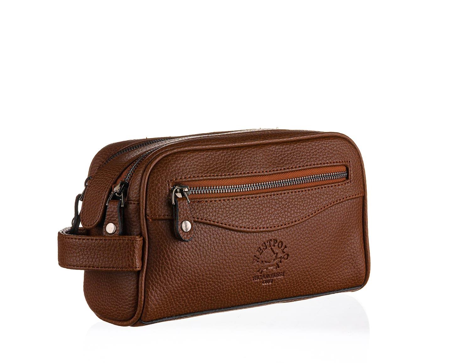 NL6055-TABAWestpolo Suya Dayanıklı Unisex El Çantası Portföy-Taba