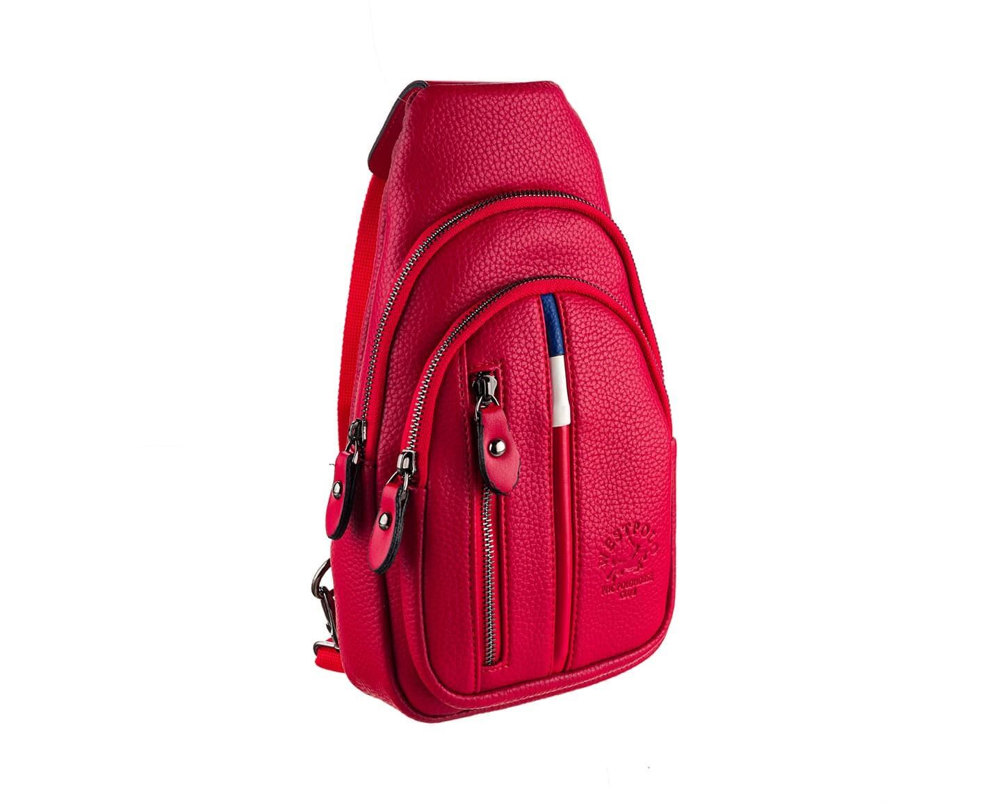 NL7006-KIRMIZIWestpolo Unisex Deri Çapraz Göğüs ve Omuz Çantası Body Bag
 - Kırmızı