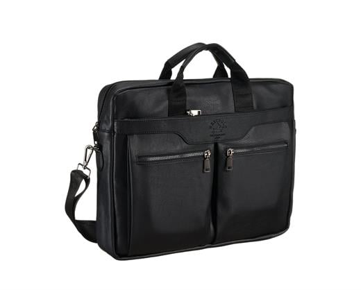 NL6008ES-SİYAHWestpolo Suya Dayanıklı Eskitme Suni Deri Erkek Evrak ve Laptop Çantası (15.6 inc)