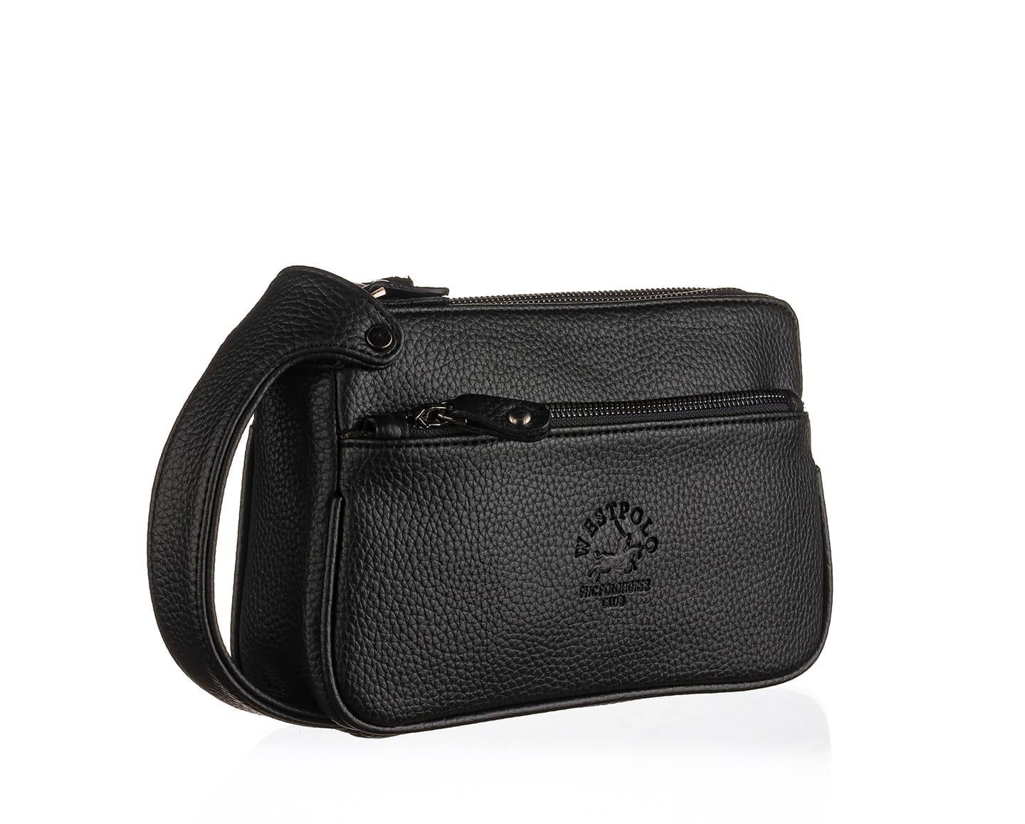 NL6054-SİYAHWestpolo Unisex Suya Dayanıklı El Çantası Portföy-Siyah