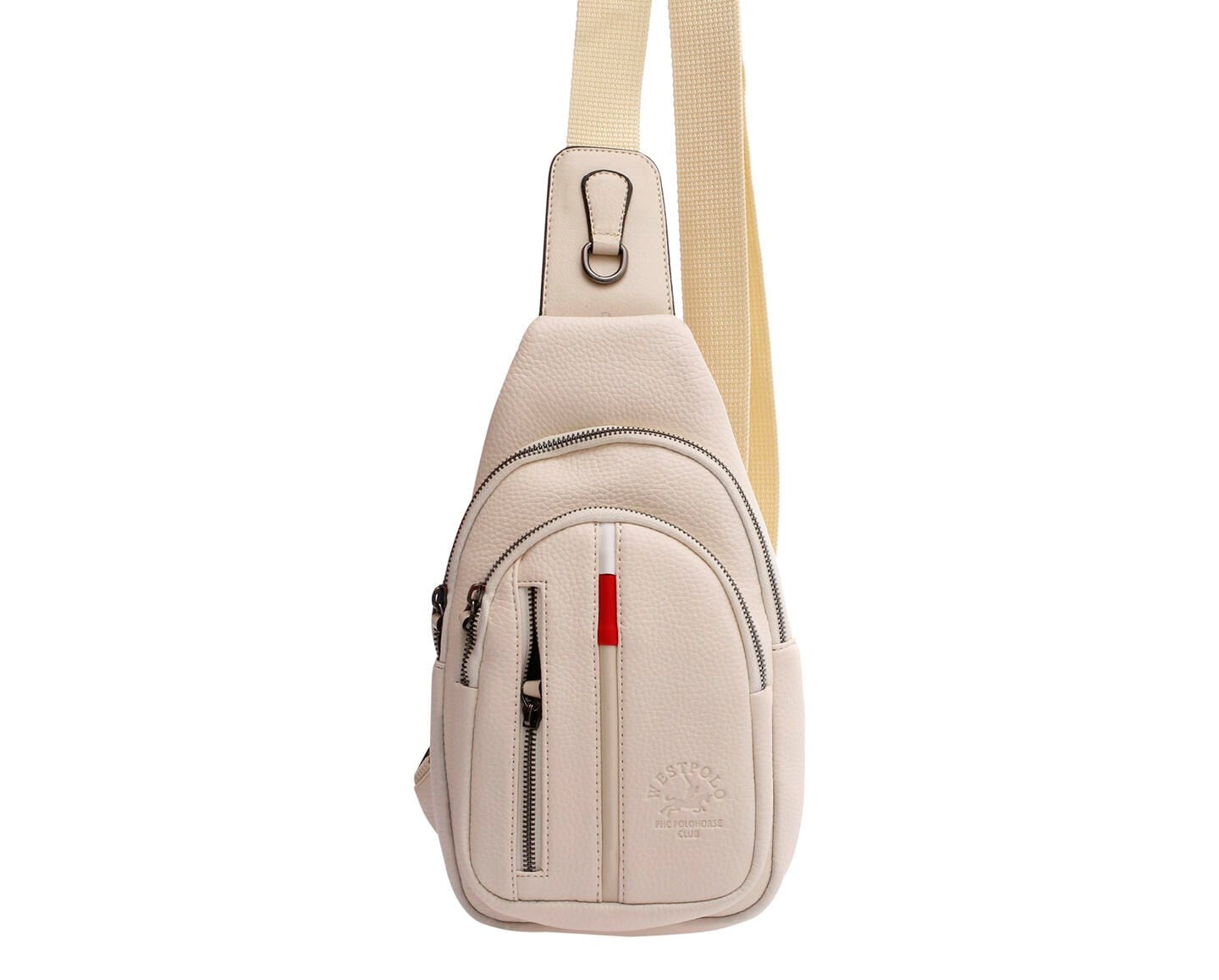 NL7006-BEYAZWestpolo Unisex Deri Çapraz Göğüs ve Omuz Çantası Body Bag
 - Beyaz