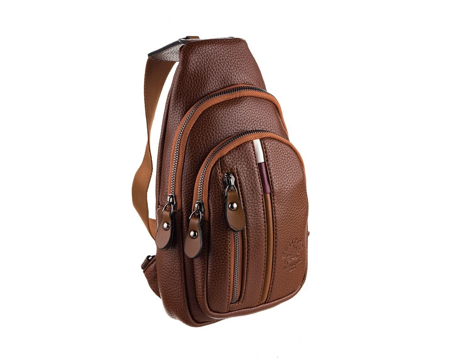 NL7006-TABAWestpolo Unisex Deri Çapraz Göğüs ve Omuz Çantası Body Bag
 - Taba
