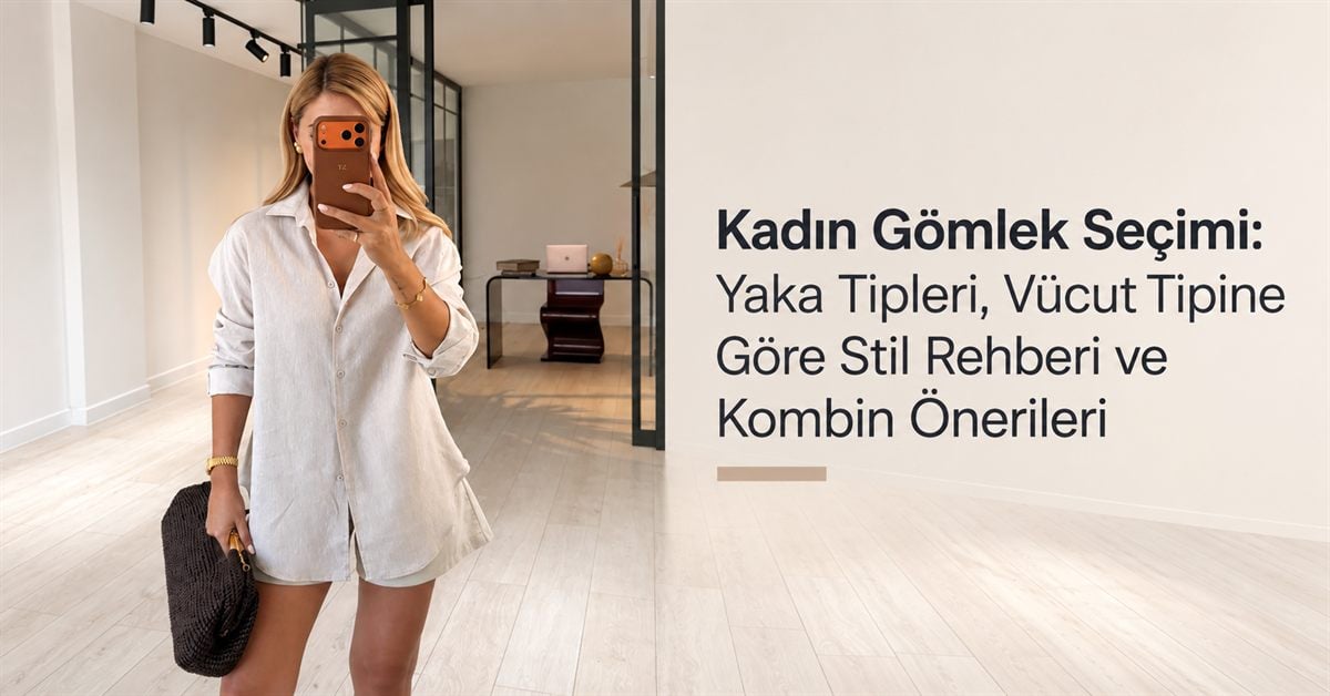 Beyaz gömlekli kadınla günlük stil kombini