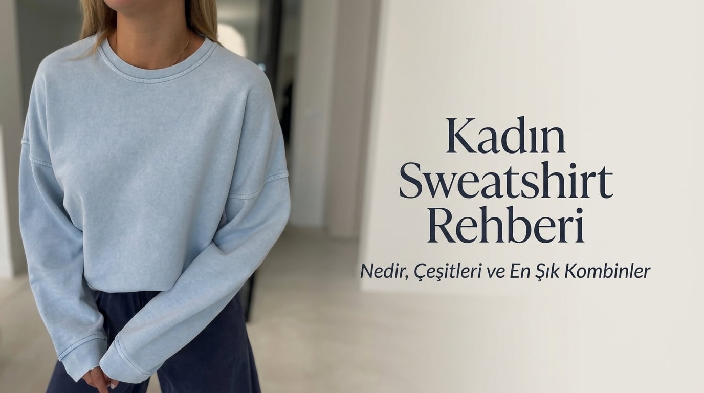 Kadın sweatshirt rehberi - Nedir, çeşitleri ve en şık kombinler