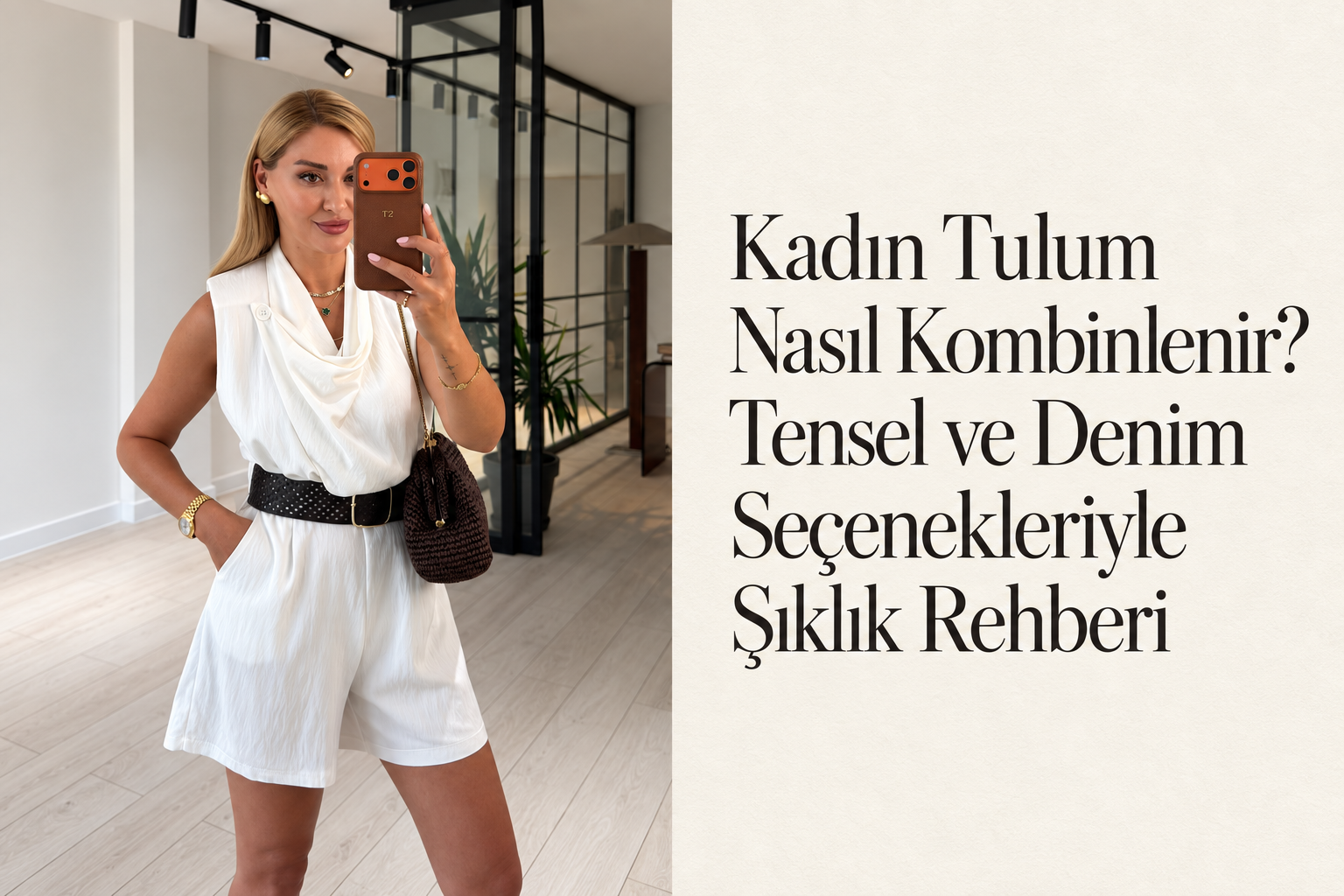 Kadın Tulum Nasıl Kombinlenir? Tensel ve Denim Seçenekleriyle Şıklık Rehberi