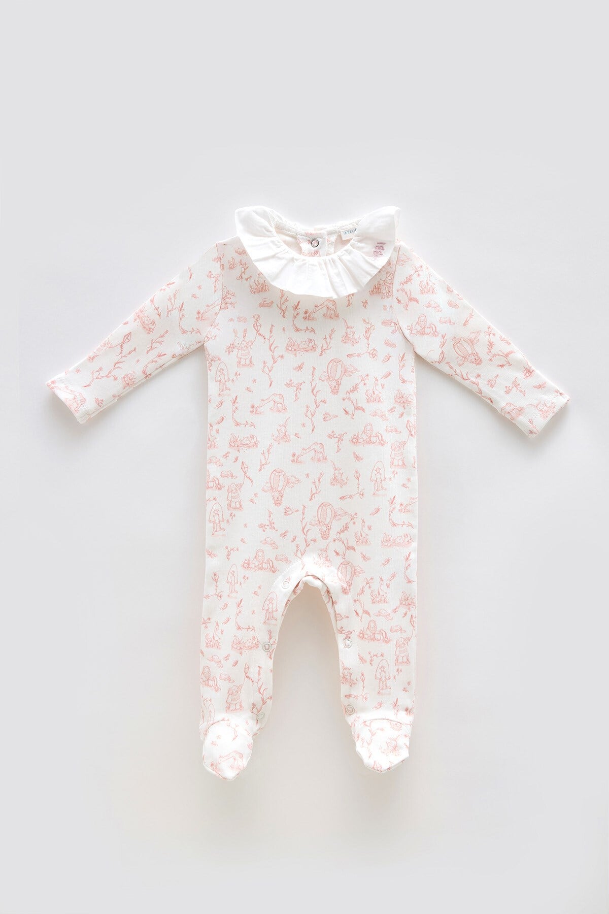 Bebek Tulum - Toile De Jouy / Pembe