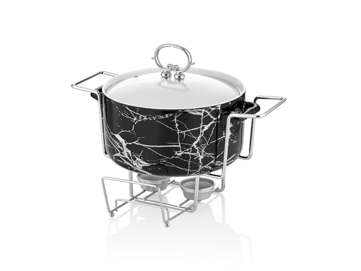 BLACK SILVER 26 CM YUVARLAK SERVIS KABI(4)