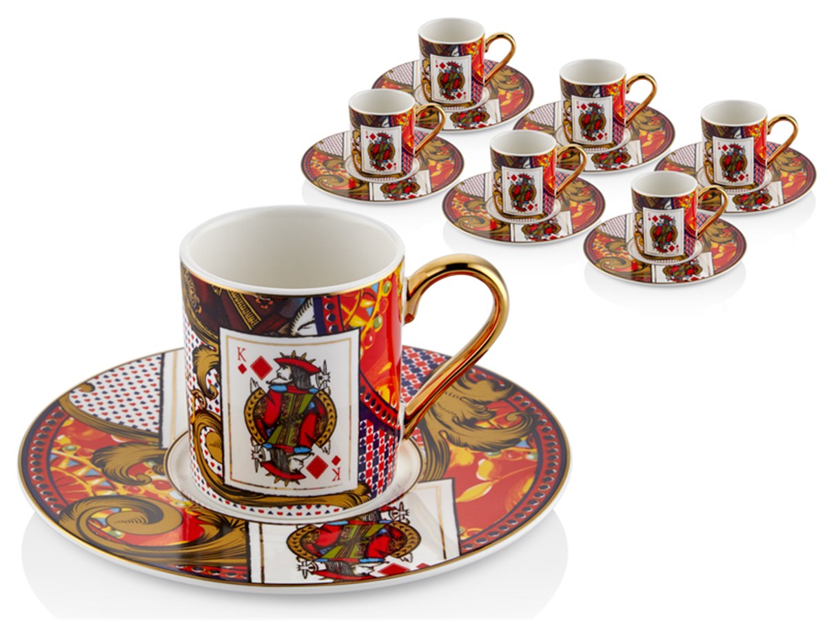 Cards Altılı Kahve Fincan Takımı