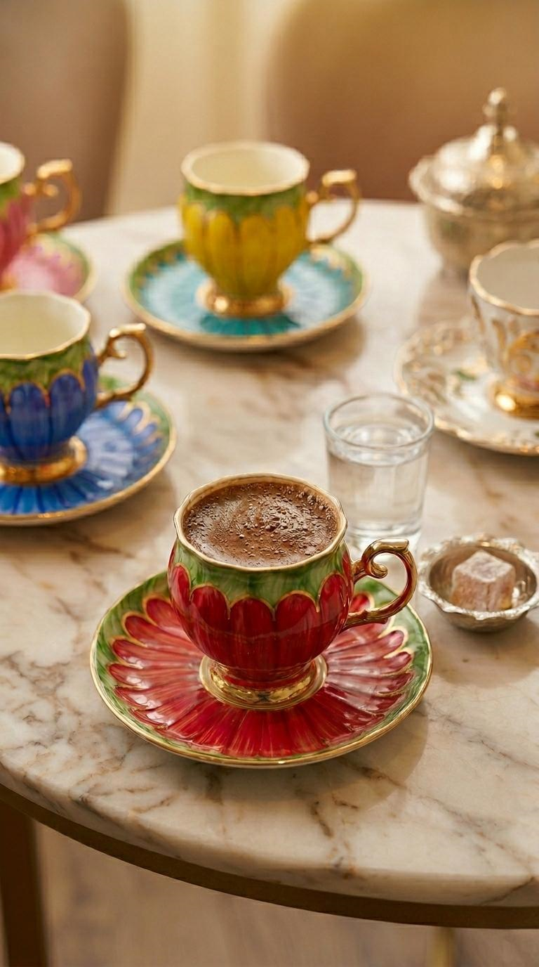 EL BOYAMASI ŞAKAYIK MODEL FİNCAN TAKIMI