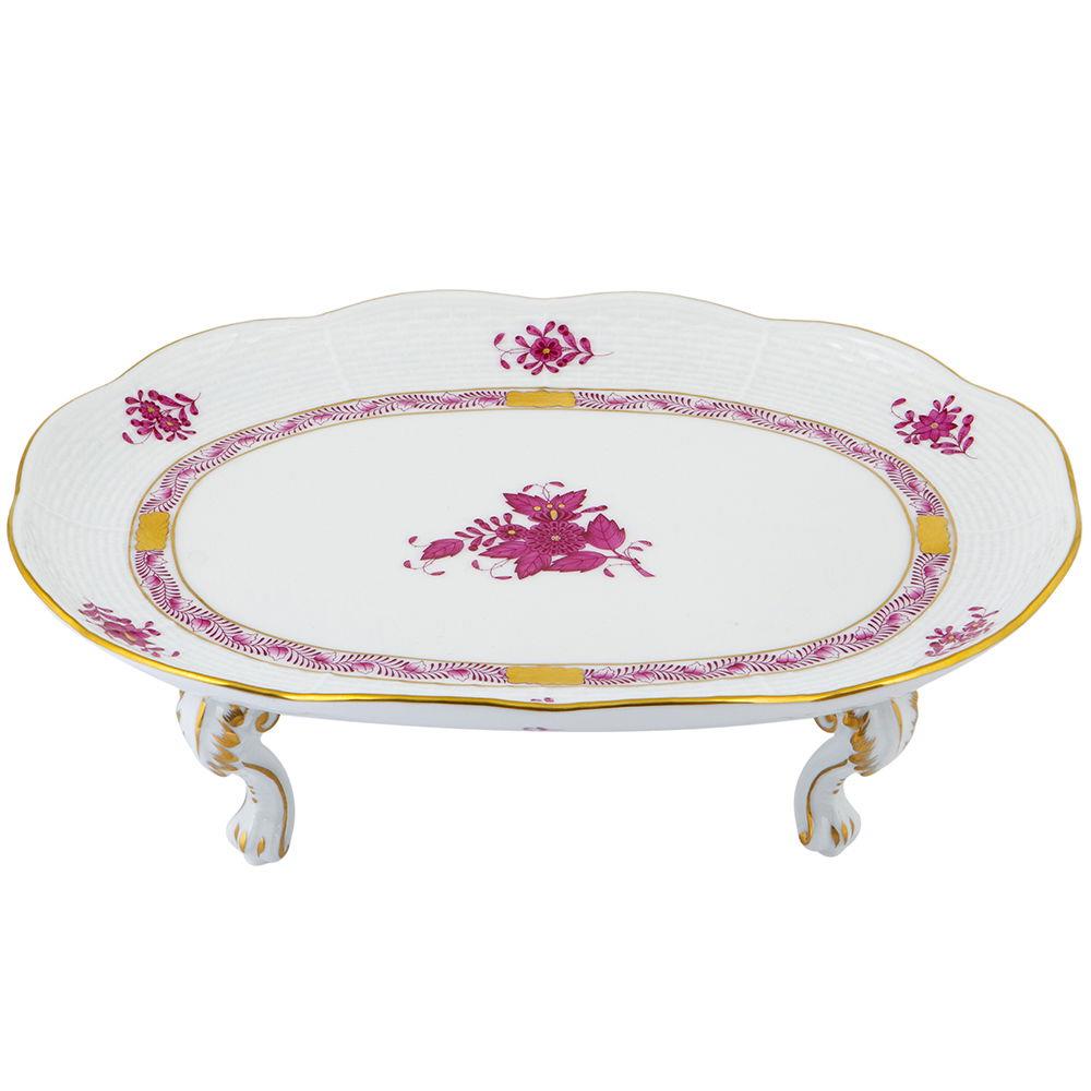 HEREND APPONYİ PEMBE 26 CM AYAKLI SERVİS