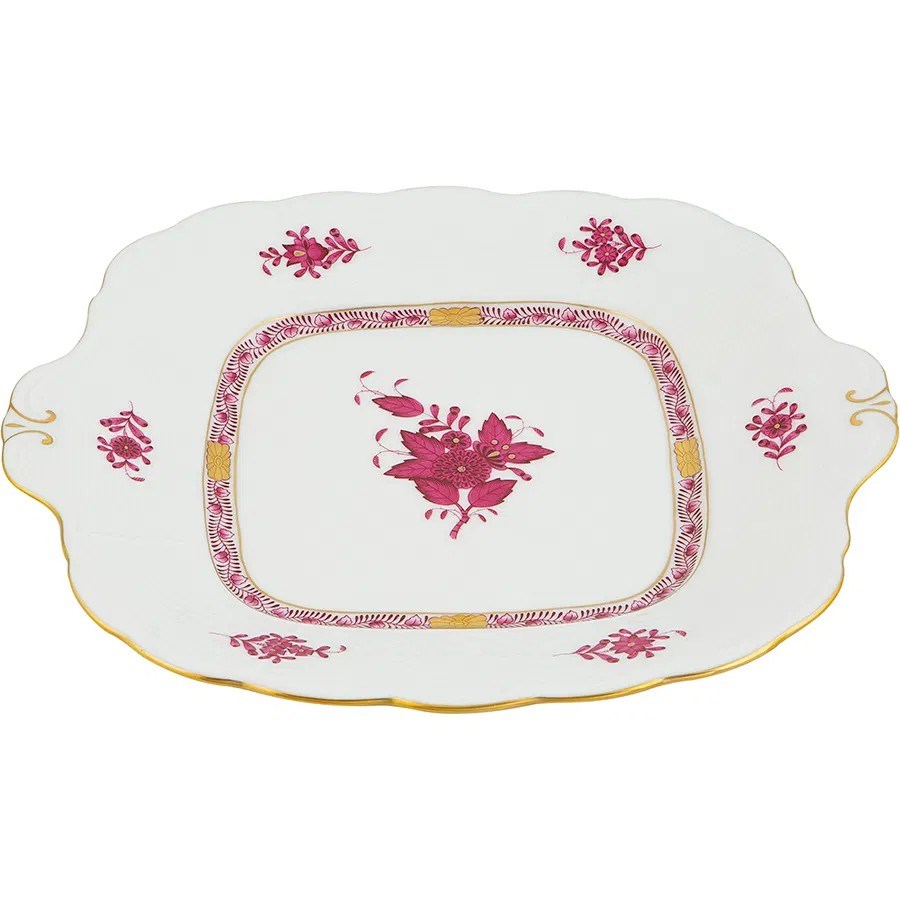 HEREND APPONYİ PEMBE KARE SERVİS