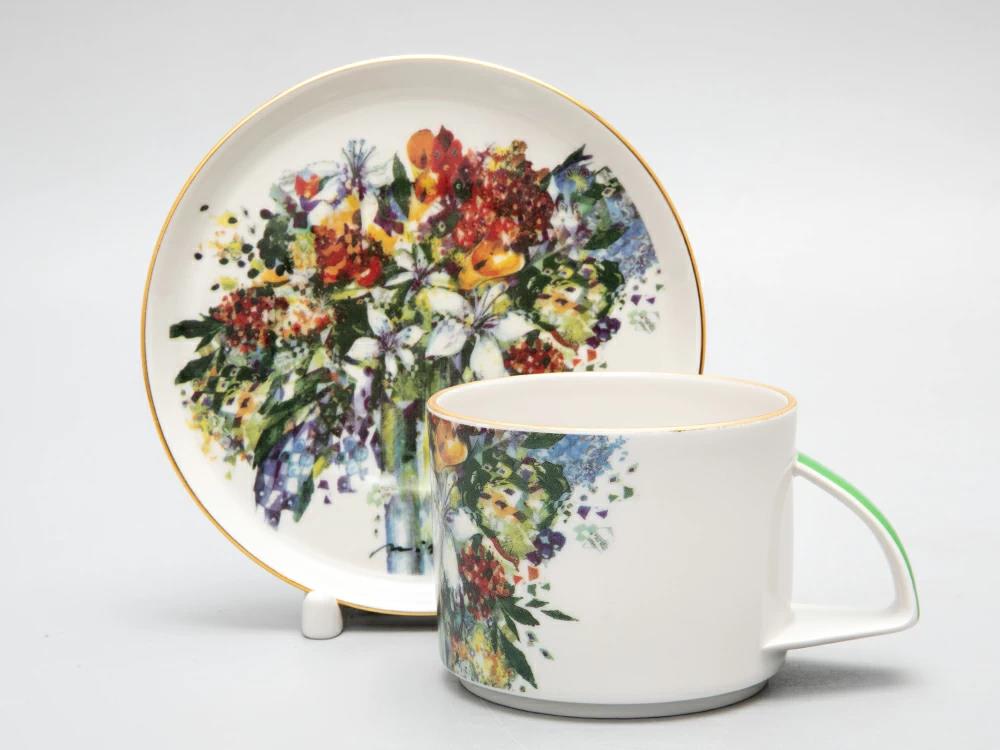 IMPERIAL ÇAY FİNCANI VE FİNCAN TABAĞI. BALANCE. BAHAR BUKETİ