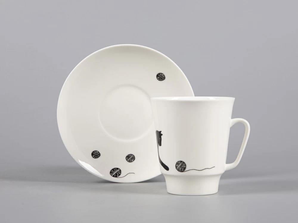 IMPERIAL COFFEE CUP AND SAUCER. MAYSKAYA. MERRY BALL 165 ML