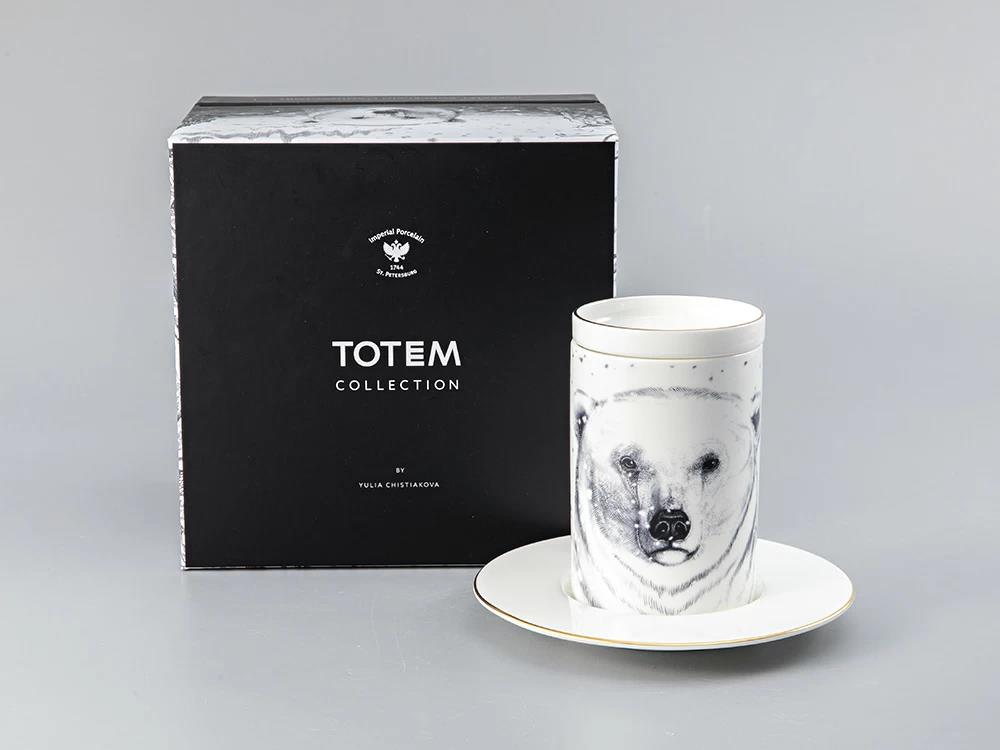 IMPERIAL KAPAKLI VE TABAKLI KUPA / HEDİYE KUTUSU KAPAĞI TOTEM AYI 1/3